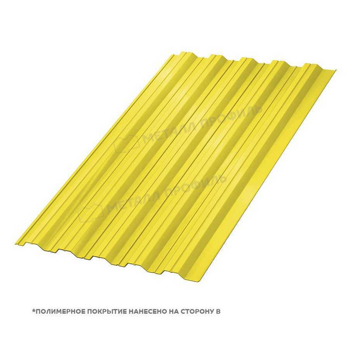 Профлист Металл Профиль НС-35 0,45 Полиэстер RAL 1018 Желтый цинк